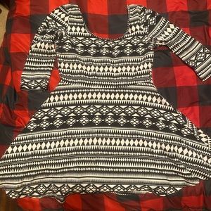 Black and white dress